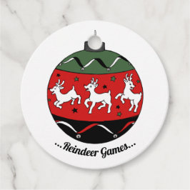 レッド/グリーンベビートナカイ フェイバータグ