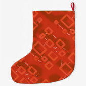 レッド グリーン クリスマス ストッキング (裏面)