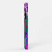 レッド、グリーン、パープルカラフルデジタル流体アート Case-Mate iPhoneケース (裏面/右)