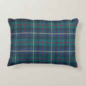 レッド、グリーン、ブルーのスコットランドタータンチェックパターン。 アクセントクッション (裏面)