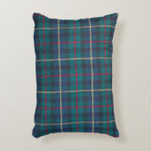 レッド、グリーン、ブルーのスコットランドタータンチェックパターン。 アクセントクッション (正面(垂直))