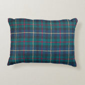 レッド、グリーン、ブルーのスコットランドタータンチェックパターン。 アクセントクッション (裏面)