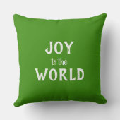 レッド・グリーン・メリークリスマス・ジョイ・トゥ・ザ・ワールド クッション (裏面)