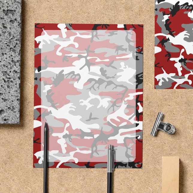 レッド+グレー カモフラージュ 迷彩 軍用 アーミー (クリエイターアップロード済み)
