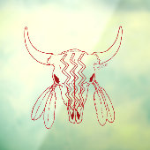 レッド・ゴースト・ダンス・バッファロー オート オペーク ウィンドウ クリング ウィンドウサイン (シート3)