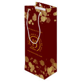 レッド&ゴールドスクールカレッジクラス再会 ワインギフトバッグ (裏面アングル)