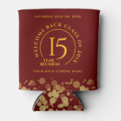 レッド&ゴールドスクールカレッジクラス再会 缶クーラー (正面)