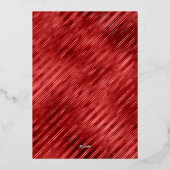 レッド ゴールド メリークリスマス 箔シーズンカード (裏面)