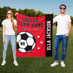 レッド サッカー チーム 名と選手 フリースブランケット