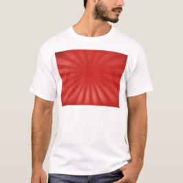 レッド サンバースト 背景 - ヴィンテージ レトロ テクスチャ Tシャツ