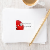 レッド&シルバークリスマスオーナメント住所 シール (インサイチュ)