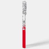 レッド&シルバーグリッターグラム Case-Mate iPhoneケース (裏面 / 右)