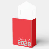 レッド&シルバーグレーフォトコラージフィルムストリップ フェイバーボックス (オープン)