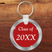 レッド&シルバーグレー、クラス懇親会キーホルダー キーホルダー (裏面)