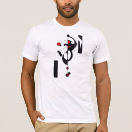 レッド・ジオデザインメンズTシャツ Tシャツ