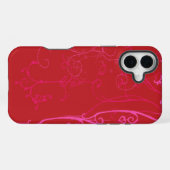 レッド ジャジー iPhone カスケース iPhoneケース (裏面横)