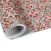 レッド スウィート ハーツ ラッピングペーパー (ロールコーナー)