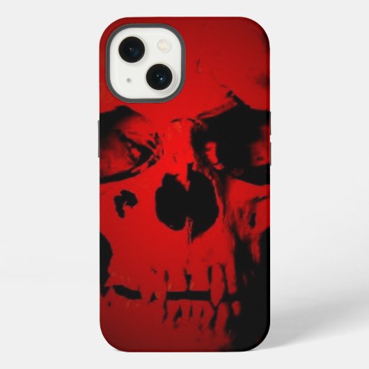 レッド・スカル iPhoneケース (裏面)