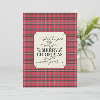 レッド スコットランド伝統 タイポグラフィック クリスマス
