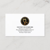 レッド・ストーム・エレクトリック・稲妻・ストライク・エレクトリシャン 名刺 (裏面)