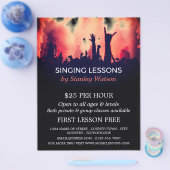 レッド・スモーク・コンサートの観客、ボーカリストのレッスン チラシ (シングル)