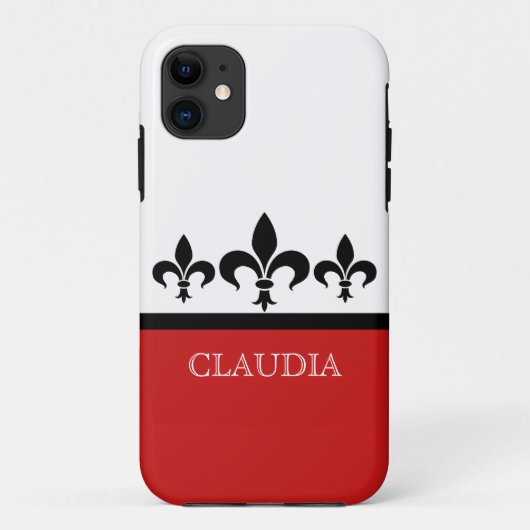 レッド・スワンキー・（紋章の）フラ・ダ・リBT iPhone 5ケース Case-Mate iPhoneケース (裏面)