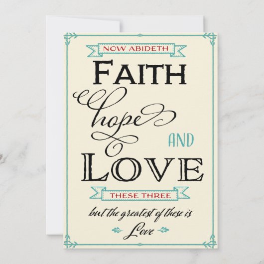 レッド&ターコイズ素朴カントリーウェディング招待状 招待状 (裏面)