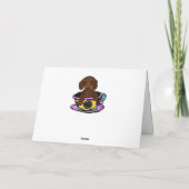 レッド ダックスフント カード (裏面)