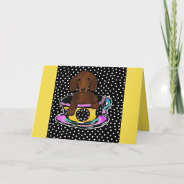 レッド ダックスフント カード