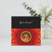 レッド ダリア, アゲートのモノグラム, 明るい黒と黄色 招待状 (スタンド正面)