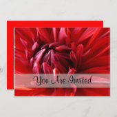 レッド·ダリア·招待されア 招待状 (正面/裏面)