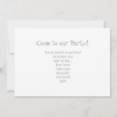 レッド·ダリア 招待状 (裏面)