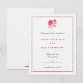 レッド ダリア 結婚式のご案内 保存版 招待状 (正面/裏面)