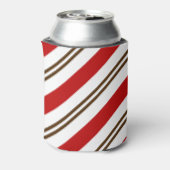 レッド&チョコレートブラウンキャンディーケーンクリスマス 缶クーラー (缶裏面)