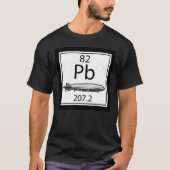 レッド・ツェッペリン 周期表 原子番号 Led Tシャツ (正面)