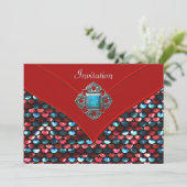 レッド テアル シーケン オール オケージョン パーティー テンプレート (スタンド正面)