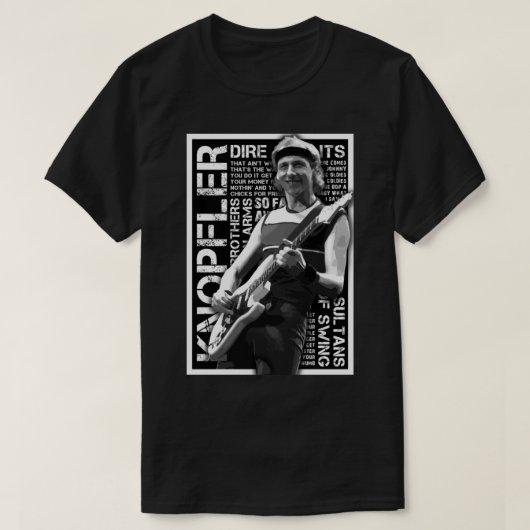 レッド・ディレ・ストレーツ・ギター Tシャツ (デザイン正面)