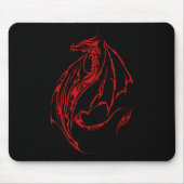 レッド·トライバル·ドラゴン マウスパッド (正面)
