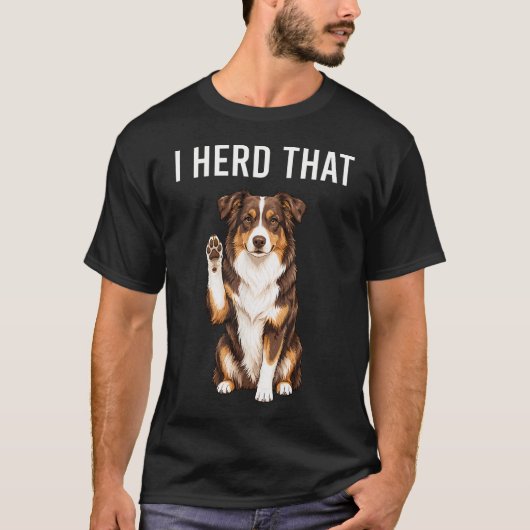 レッド+トリ+オーストラリアン+シェパード Tシャツ (正面)