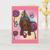 レッド・ドキシ カード (黄色い花)