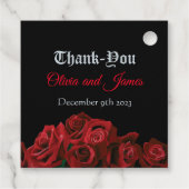 レッド・ドラゴンとバラ フェイバータグ (裏面)