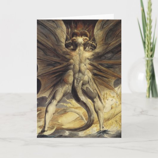 レッド・ドラゴンのグリーティングカード カード (正面)