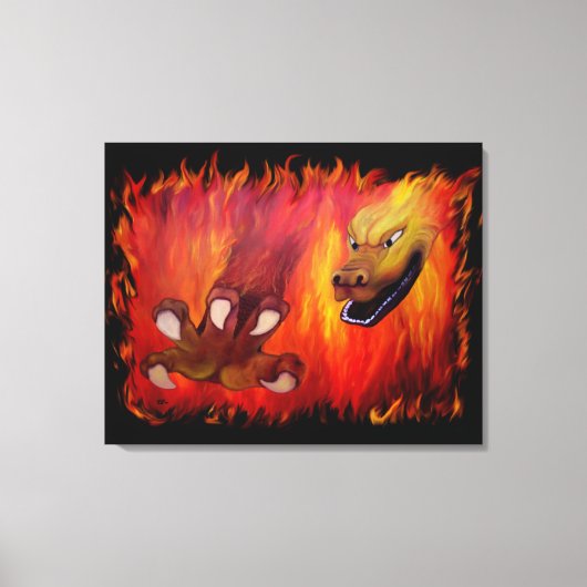 レッド・ドラゴン・クロー キャンバスプリント (正面)