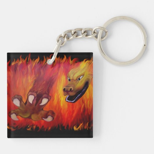 レッド・ドラゴン・クロー キーホルダー (裏面)