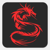 レッド・ドラゴン スクエアシール (正面)