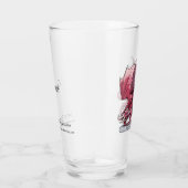 レッド・ドラゴン:1月の誕生石ガーネット タンブラーグラス (右)