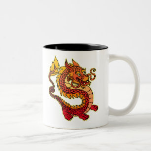 レッド·ド中国のラゴン·マグ ツートーンマグカップ