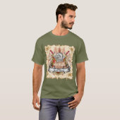レッド・ナイト家紋 姓 Tシャツ (正面フル)