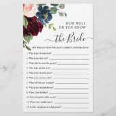 レッド&ネイビーどのように良く花嫁のゲームを知っている (正面)