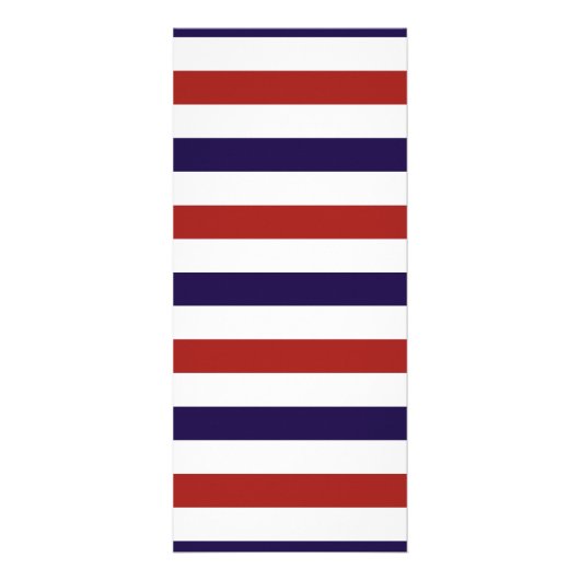 レッド&ネイビー航海のいかり結婚のメニュー ラックカード (裏面)